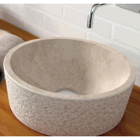 Lavabo en piedra Dual Beige 405x130mm