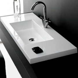 Lavabo en resina Colloto 1000x400x185mm