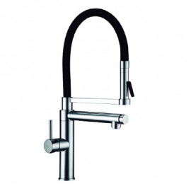 Grifo Monomando Fregadero Vertical Orientable con caño Serie Pilot Colours Cromo (Kalla)