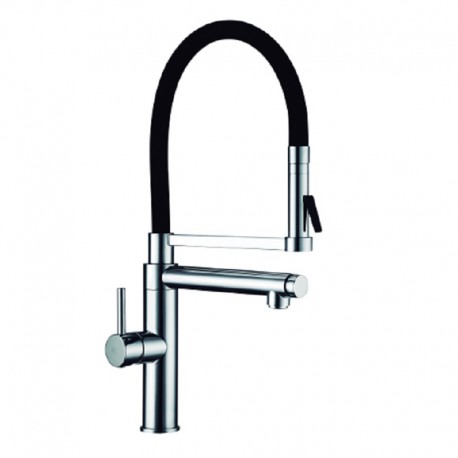 Grifo Monomando Fregadero Vertical Orientable con caño Serie Pilot Colours Cromo (Kalla)