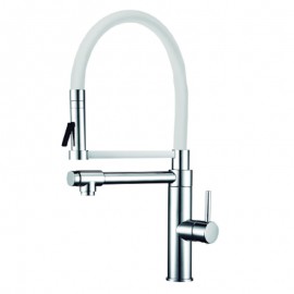 Grifo Monomando Fregadero Vertical Orientable con caño Serie Pilot Colours Cromo (Kalla)