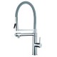 Grifo Monomando Fregadero Vertical Orientable con caño Serie Pilot Colours GRIS Cromo (Kalla)